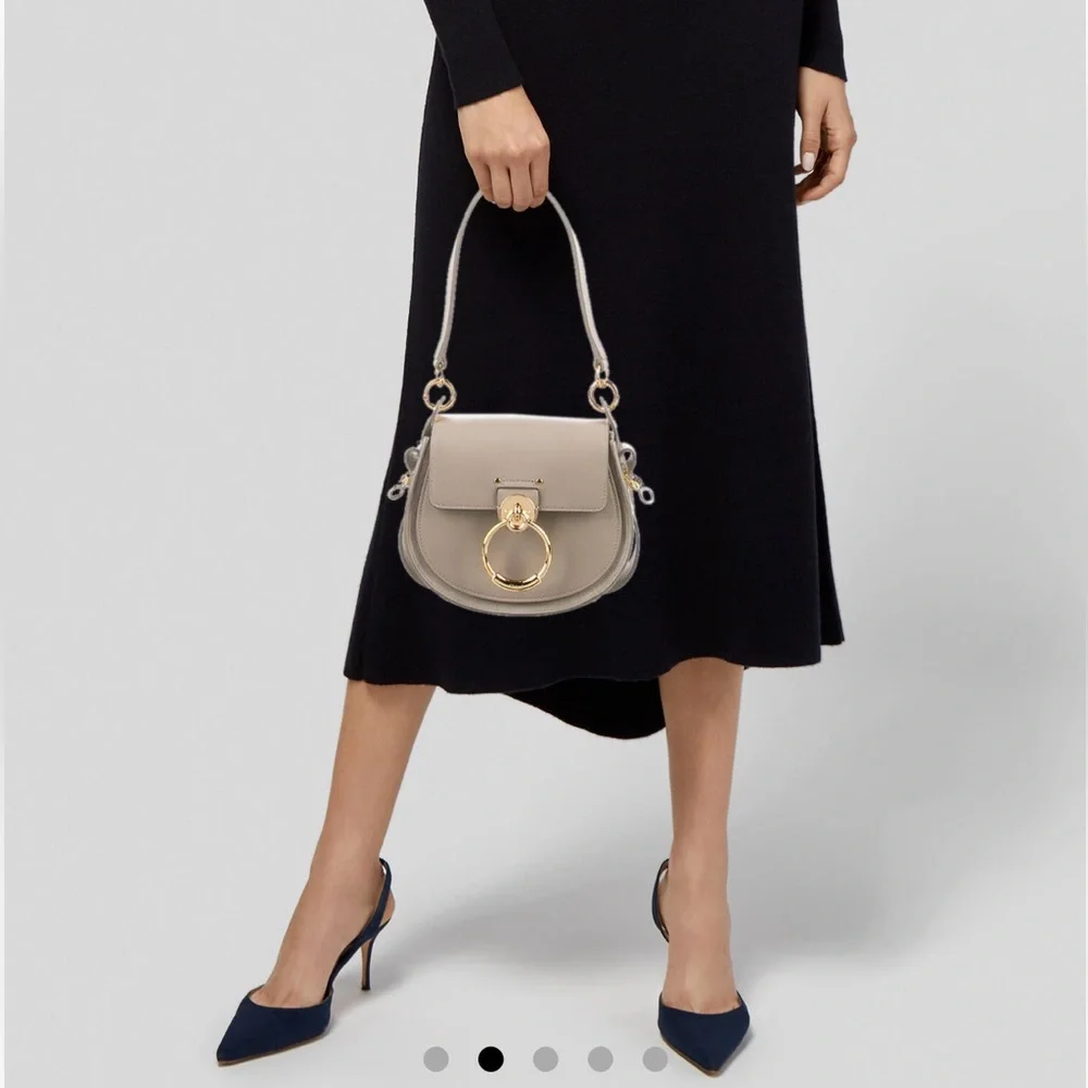 Chloe Tess Bag - Light Tan/Gold - Picture 2 of 5